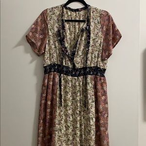 Paisley print dress